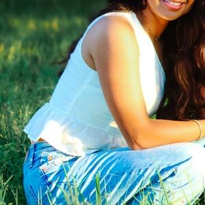 White One Shoulder Top